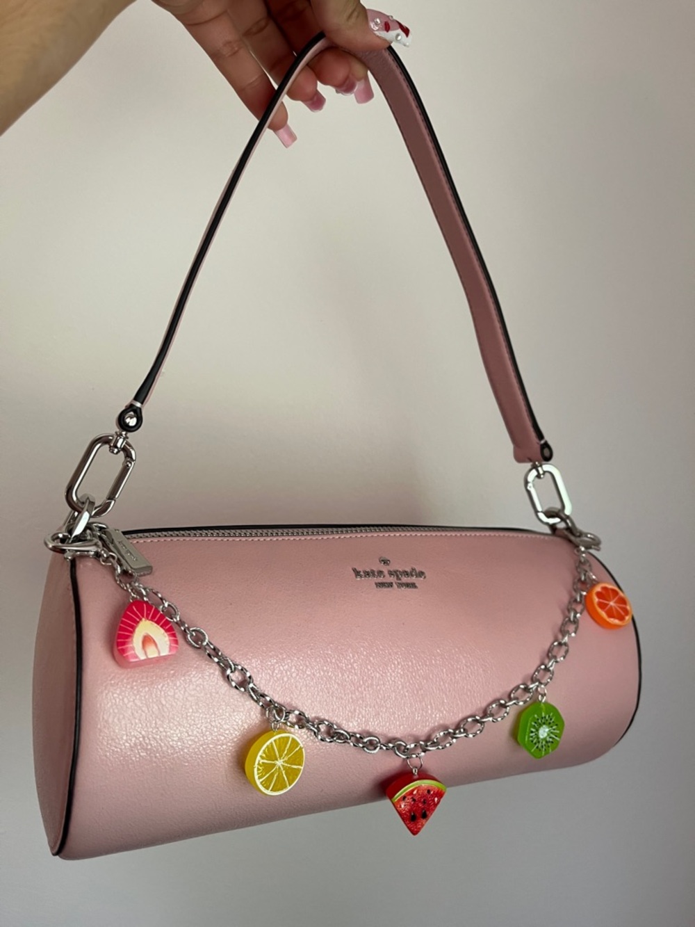 Handmade Chain Strap Fruit Purse Charm